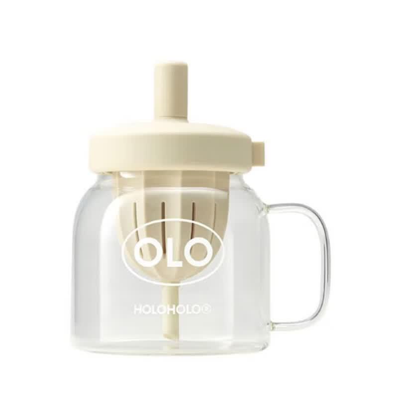 HOLOHOLO Tea Infuser Glass Bottle with Straw