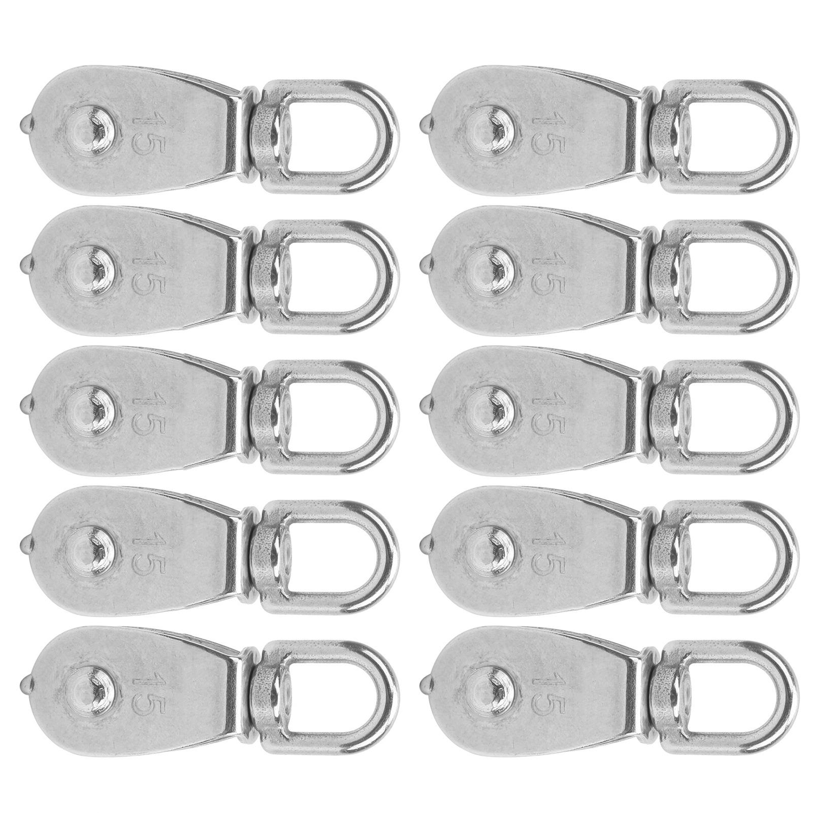 

10 шт. M15 шкив 304 нержавеющая сталь трос антикоррозийный одинарный шкив для подъема крана