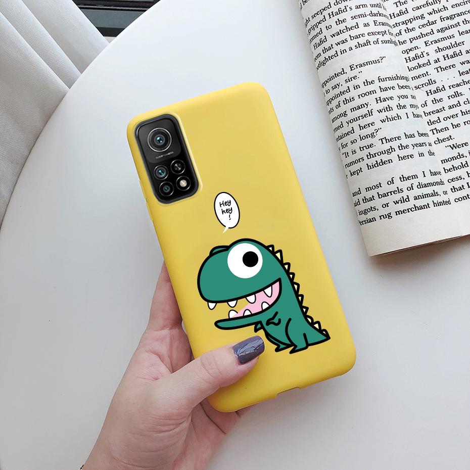 For Xiaomi Mi 10T Pro Case Cute Funda Silicone Matte TPU Soft Back protective Cover For xiaomi mi 10t 10tpro mi10T 10 t pro Case