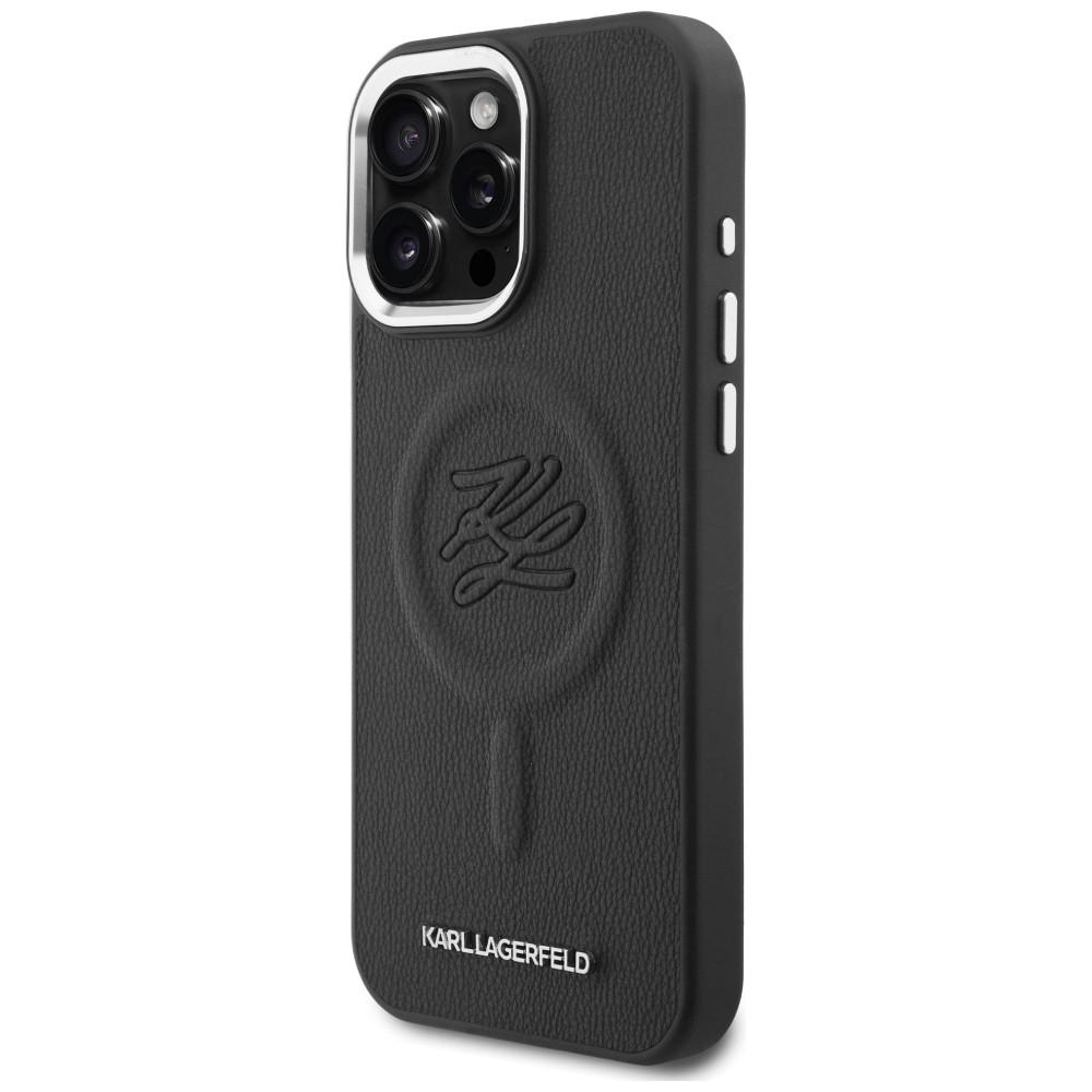 Karl Lagerfeld Embossed Ring Initials MagSafe Case for Samsung Galaxy S26 Black