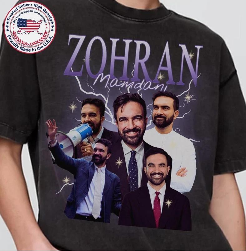 

Zohran Mamdani NY Mayor Retro Vintage 90 s T-Shirt, ship from US XL