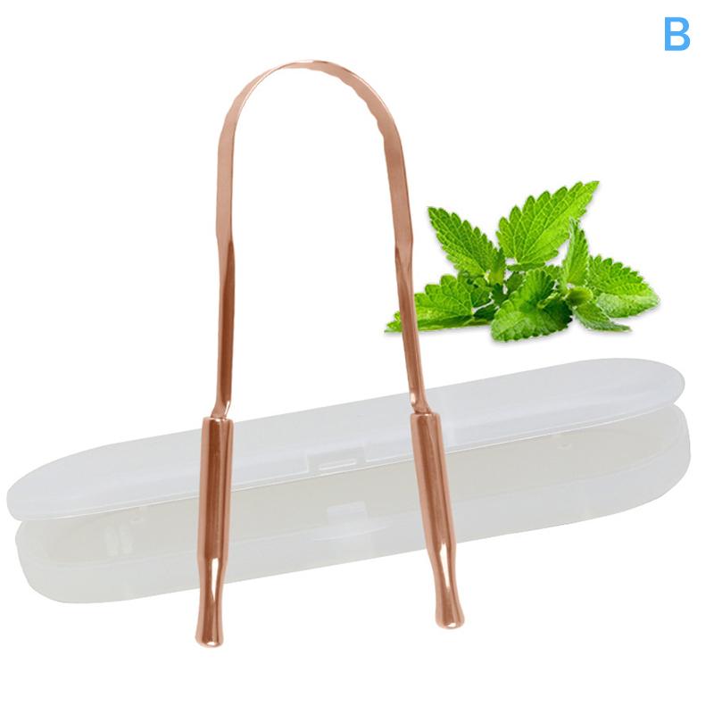 Stainless Steel Dentate Tongue Scraper With Storage Box Oral Cleaner Brush Fresh Cleaning Hygiene High Quality Tongue Scrape