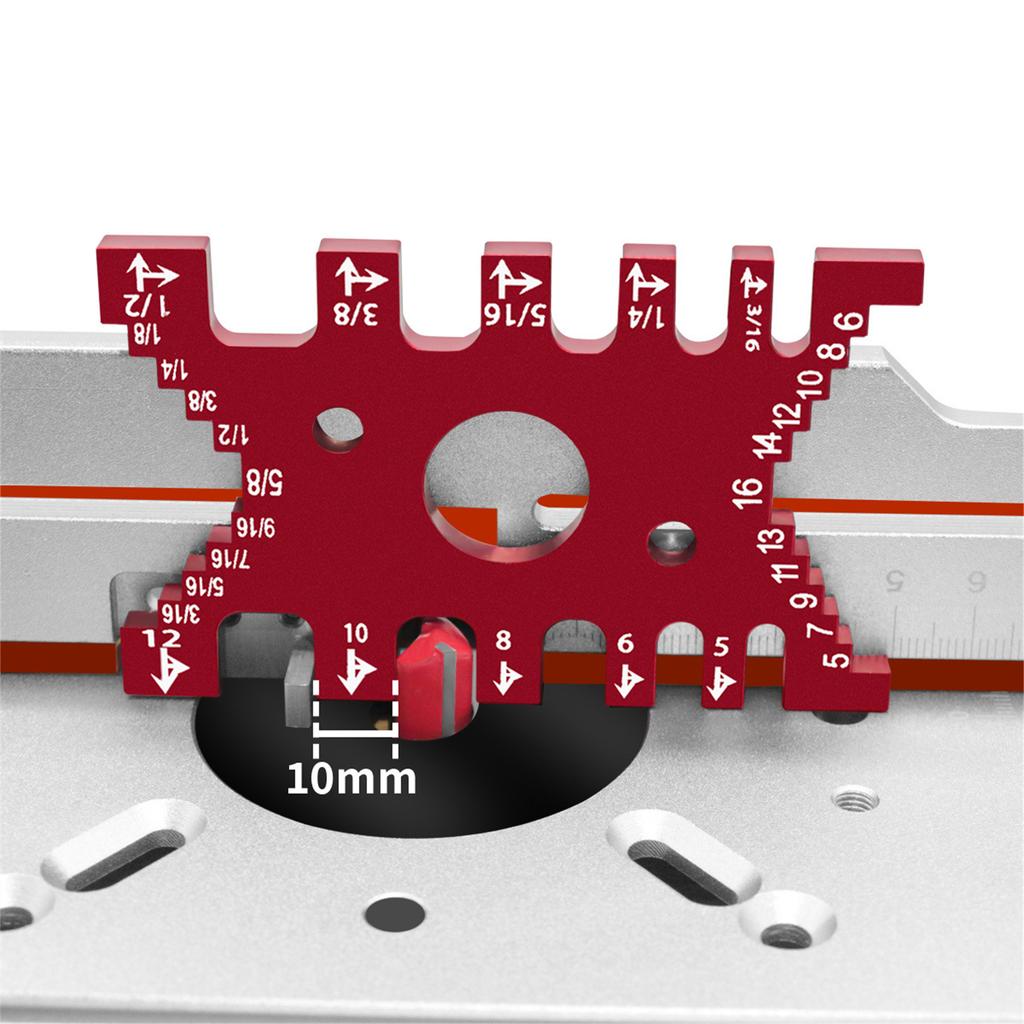 Dovetail Jig Aluminum Woodworking Tenon Caliper High Precision Height Measuring Gauge Tool Saw Table Machine Gaps Gauge