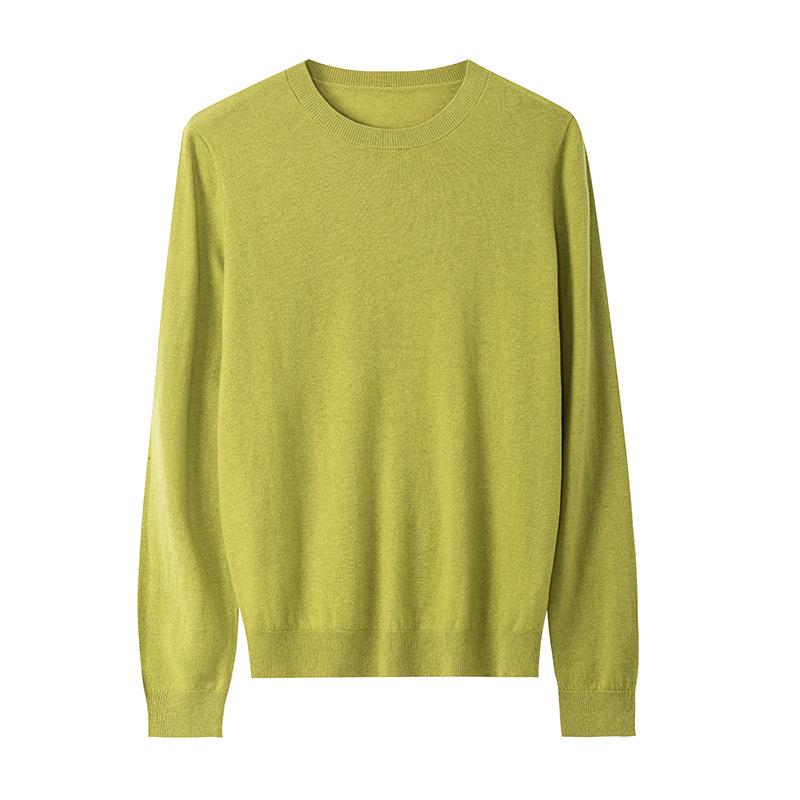 Crew Neck Commuter Pullover Wool Sweater Women's Autumn and Winter Loose Versatile Warm Knitted Top