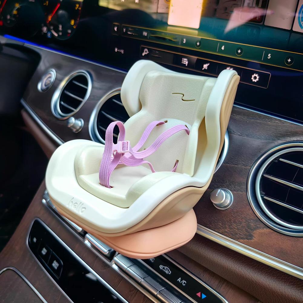 Car Doll Safety Seat For 17cm Labubu Cartoon Chair Model For Labubu Car Seat Outlet Decor For Labubu Doll Car Interior Styling