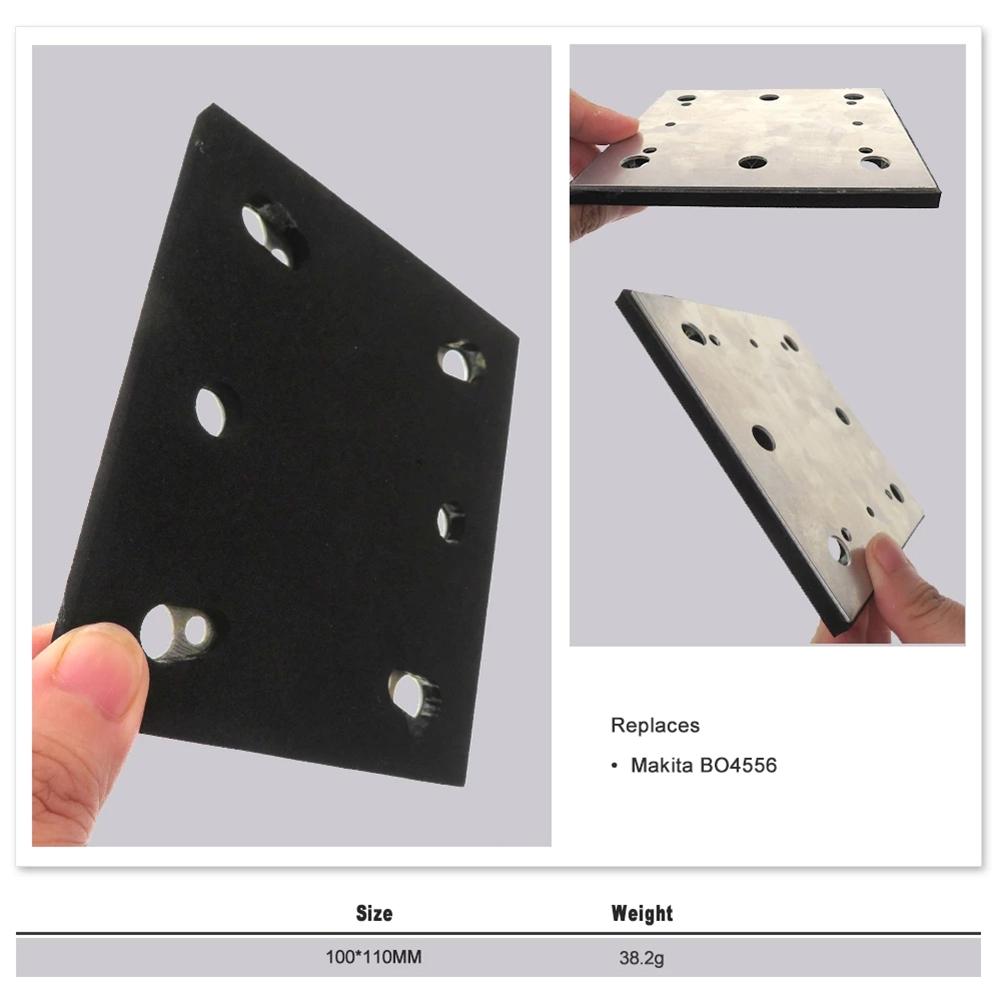 Sander Pad Backing Plate 1/4 Sheet 100*110mm Square