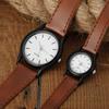 Leather Strap Quartz Watch Minimalist Classic Wristwatches Elegant Couples Watch  for Men