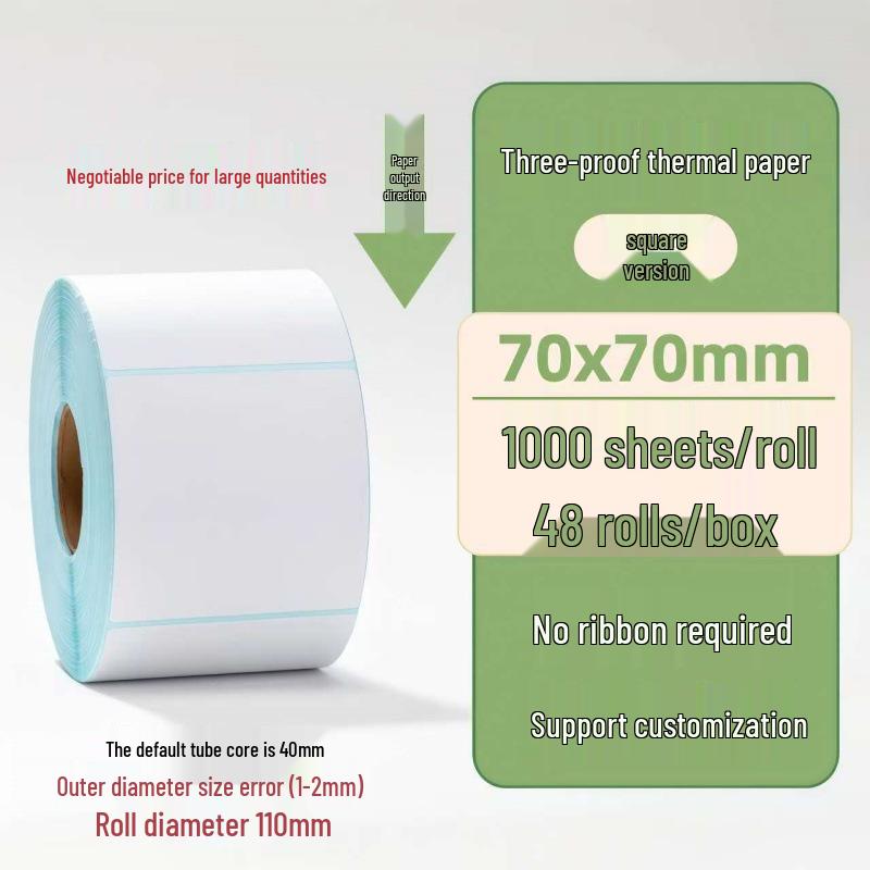 Samoprzylepne etykiety termiczne na kody kreskowe 100×150 mm - Trwałe i wodoodporne do logistyki