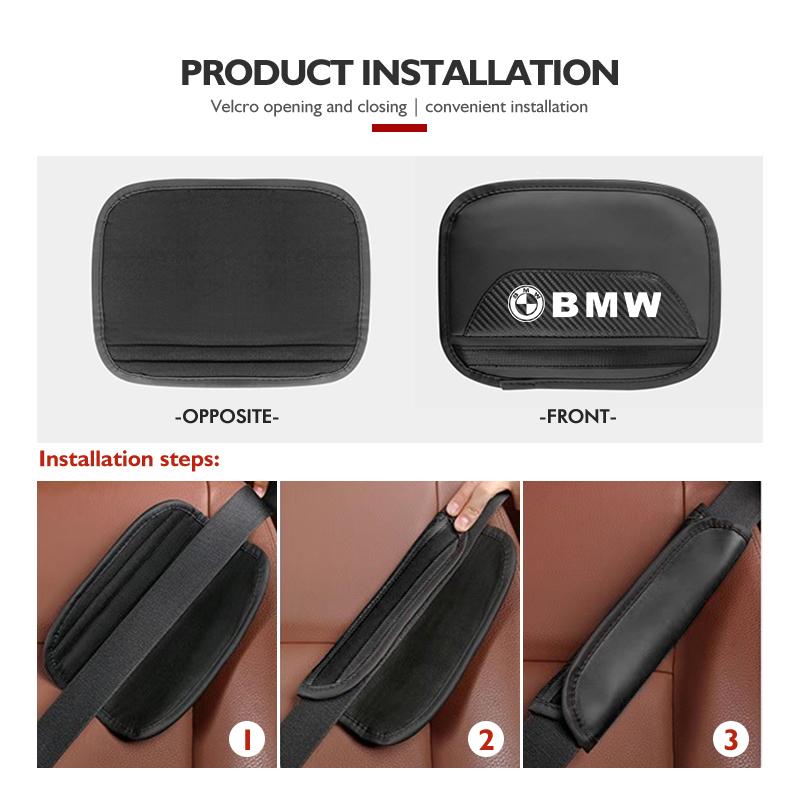Car Seat Belt Cover Decor Shoulder Protection Safety Seatbelt For BMW M Performance E36 E46 E60 E90 E91 E92 E93 F30 F20