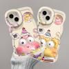 Bier SpongeBob SquarePants for Apple 11PRO mobile phone case 11 cute cartoon 11 invisible double bracket 11 silicone X