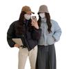 Down cotton jacket padded clothes women's 2025 autumn and winter new cropped ins padded jacket thickened Korean version of warm bread jacket