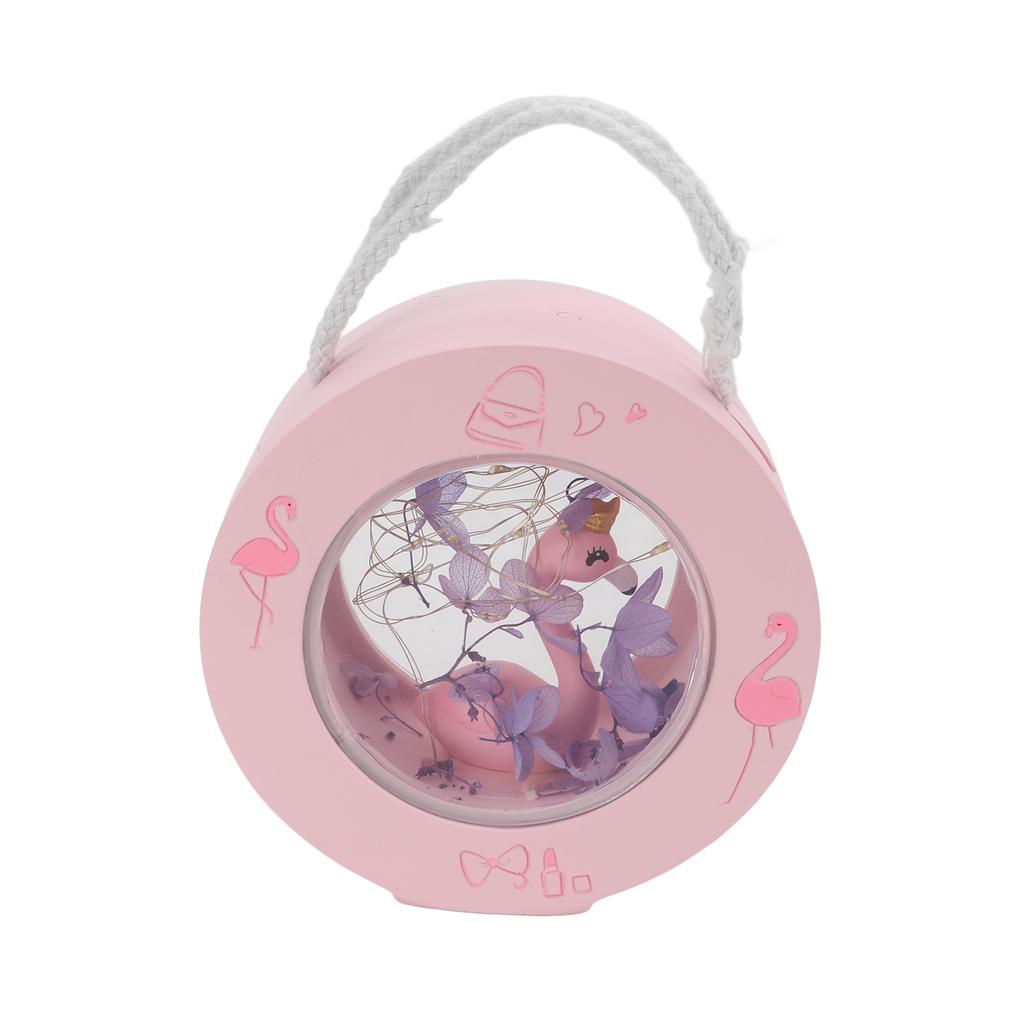 Flamingo Lamp Wall Mountable Double Sided Transparent Romantic Battery Powered Resin Pink Flamingo Figurines