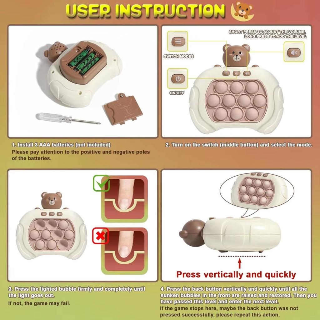 Quick-Push Games For Fun, Stress-Relieving Toys, Hand Squeeze Upgrade Games, Slow Press, Birthday Gifts, And Festival Gifts