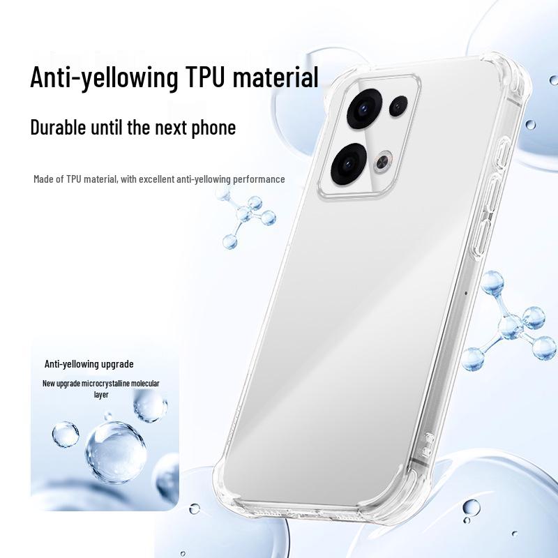 OPPO A6 Series Airbag Anti-Drop Transparent Phone Case: A6-5G/A6 Pro/A6 GT/A6 Max Vitality Edition