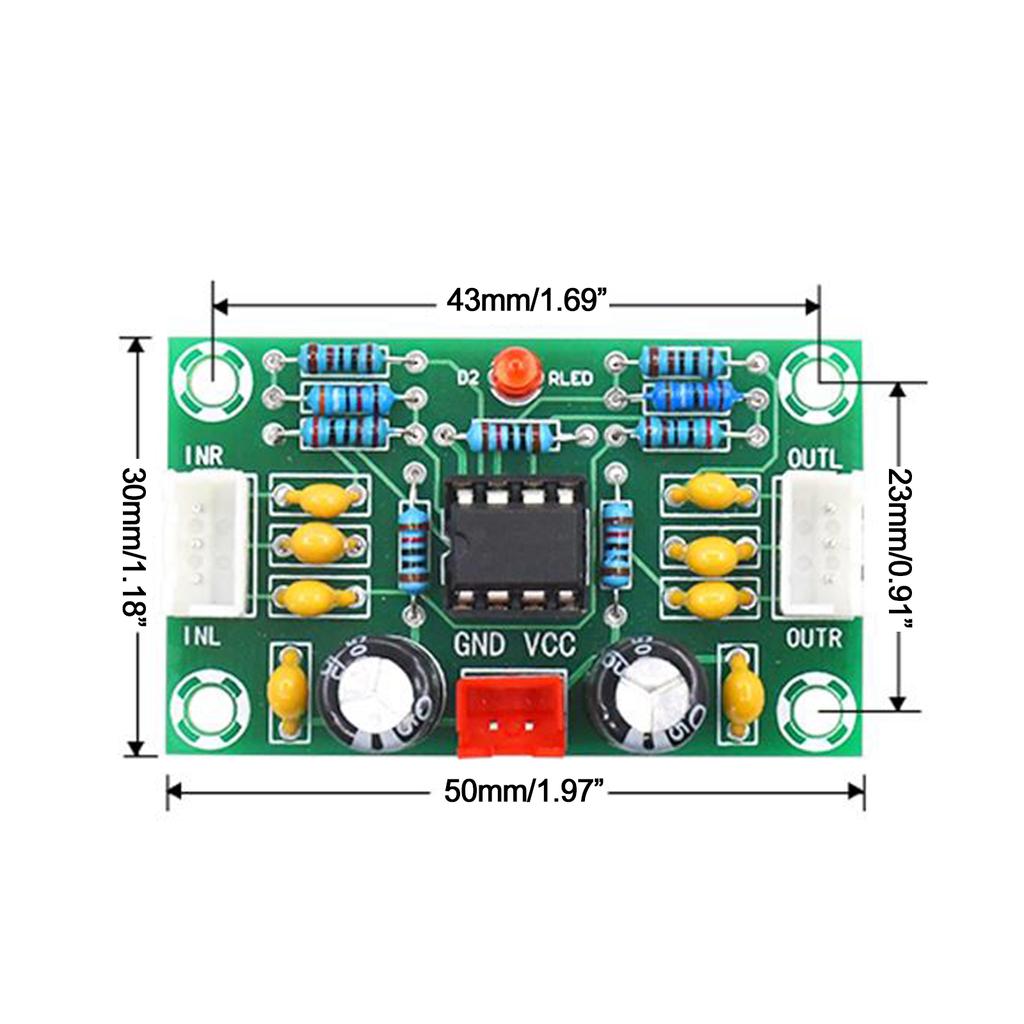 Preamplifier Board Wide Range of All Audio Amplifiers 5 Times Rate Wide Voltage