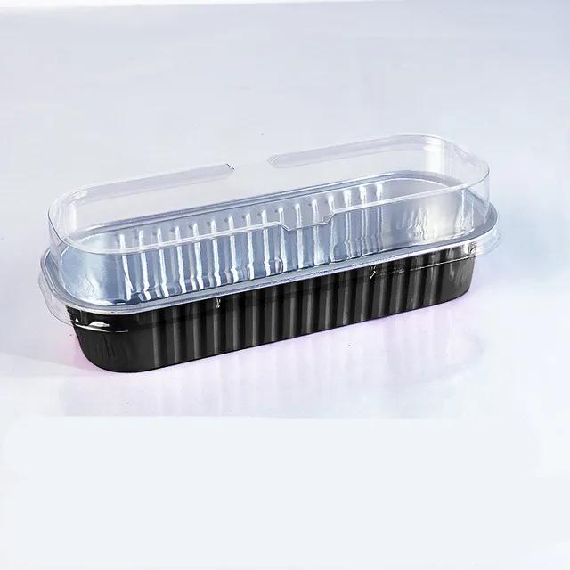 50 Pcs  Tin Foil Box Oven Air Fryer Tin Carton Food Barbecue and Baking Aluminum Foil Plate Household Cake Mold