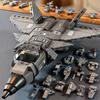 Mattoncini Militari Modello Aereo da Caccia Stealth J20 Mattoncini Giocattolo da Assemblare Fai-da-te Regalo di Natale per Bambini
