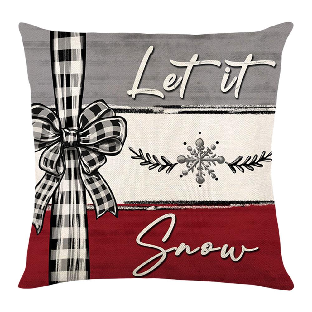 

Christmas Pillowcase 45x45cm Christmas Decorative Couch Cushion Case Linen for Couch Sofa Holiday Festivals Winter Home Decor