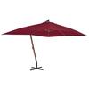 VidaXL Cantilever Garden Parasol with Wooden Pole, Patio Sunshade, Sun Shelter, Terrace Parasol 44493