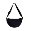 New student portable shoulder bag women go out for leisure travel light messenger bag solid color simple dumpling bag