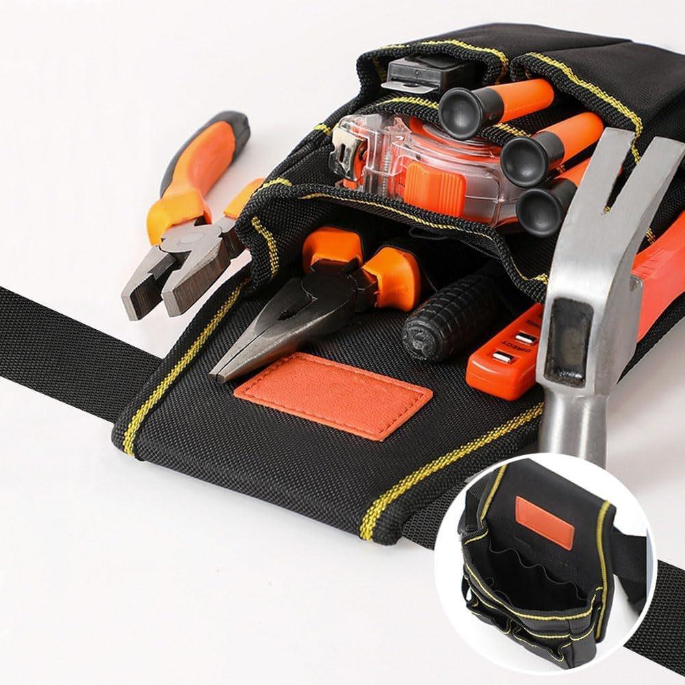 Electrician Pouch Adjustable Tool Belt Construction Work Easy-access Compartments Oxford Fabric Waterproof Fabric