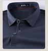 100% Horse Cotton Business and Leisure Men's Solid Color Polo Shirt Men's Long Sleeve T-shirt