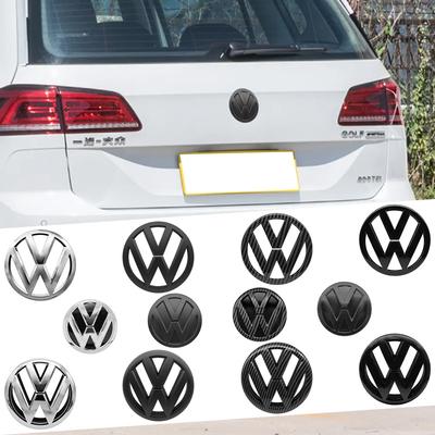 For As 1pcs 135mm 113mm 3D ABS Car Front Hood Emblem Rear Badge Auto Accessories For Volkswagen VW Golf 7 7.5 MK7 MK7.5 GTI GTD R Rline