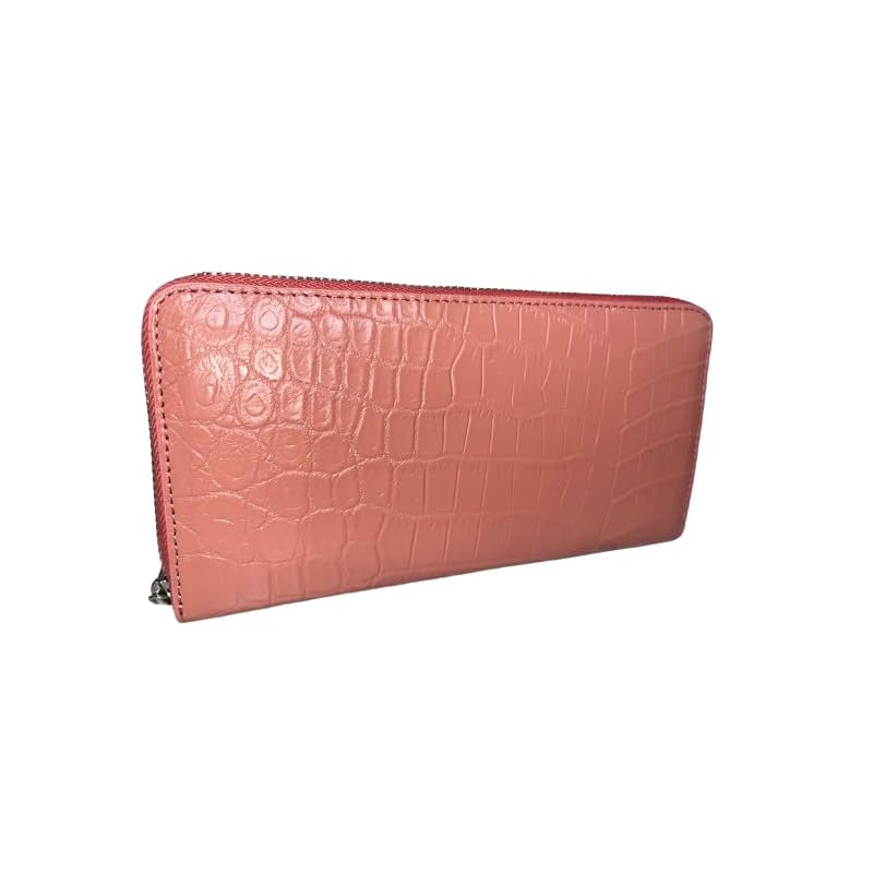 

[GUODI] long wallet round zipper mold crocodile genuine leather garcon coin purse ladies men s NB7-W223 Croco crocodile skin crocodile leather