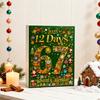 12-Day Christmas Advent Calendar with Acrylic Ornaments Easy-Open Windows Multifunctional Holiday Countdown Decoration for Kids Rooms And Cars