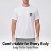 New men's short-sleeved T-shirt with palm tree print, perfect for vacation and leisure, comfortable and soft, a summer essential.
