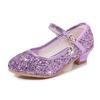 Pantofi Fete Copii Toc Înalt Sandale Strălucitoare cu Cristal Cataramă Modă Pantofi Dans Prințesă Copii Pantofi Piele Spectacol Elev
