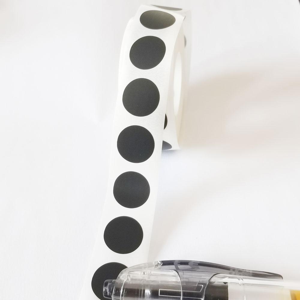 1000 PEZZI 0,5" Pollici, 12,5 mm Piccoli Adesivi Rotondi Raschiabili Dorati O Argentati O Neri Giochi Promozionali Gadget