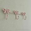 Iron Material Metal Bow Wall Hooks Golden Finish Modern Minimalist Hooks Wall Hook  Home Decor