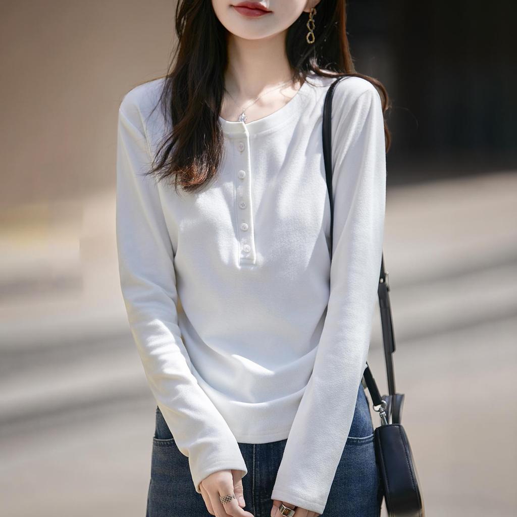 Haut Tricot Manches Longues Plissé Haut de Gamme pour Femme - Col Rond, Tendance & Confortable pour l'Automne/Hiver