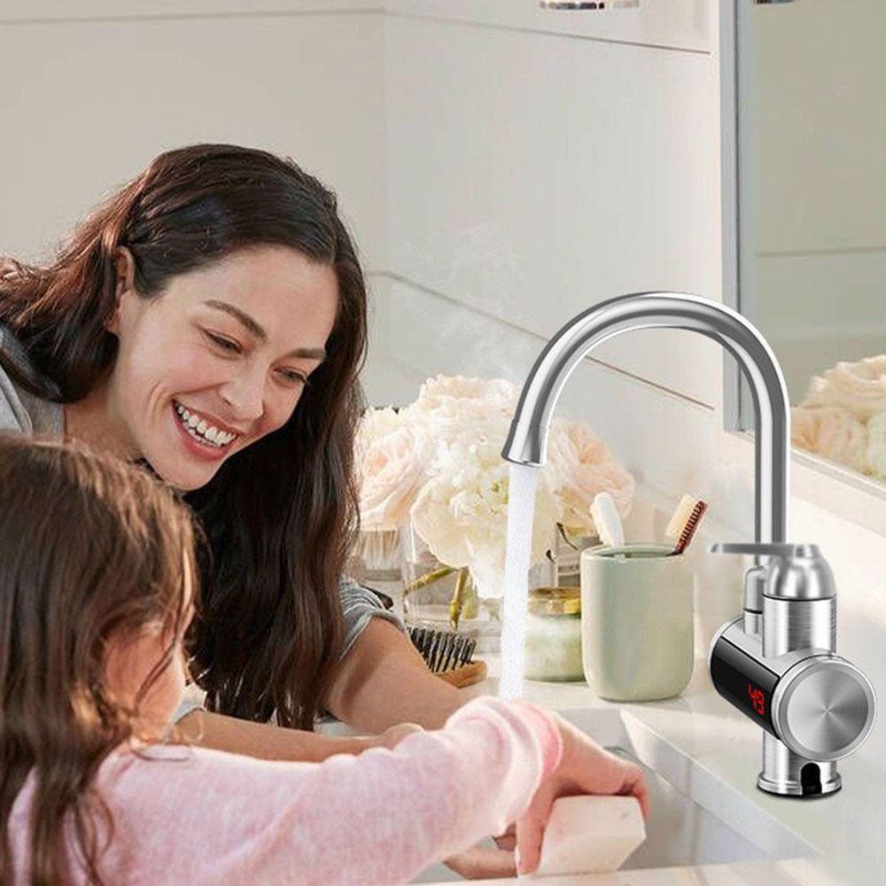 360° Rotating Instant Water Heater Faucet Digital Display Electric Hot Water Faucet Kitchen