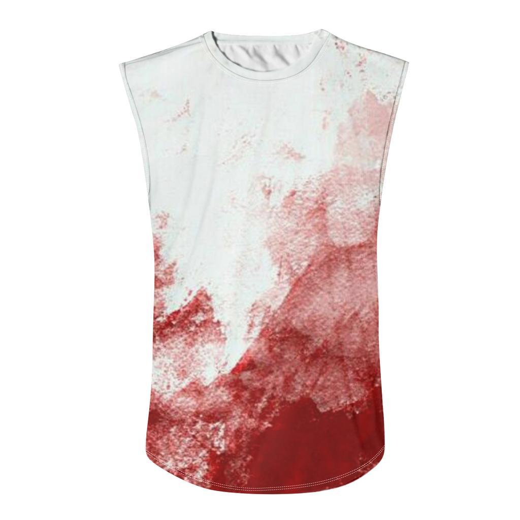 Men's Halloween Horror Texture Print Casual Sports Loose Sleeveless Vest