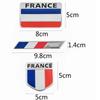 3D Aluminum France Flag Car Sticker Accessories Stickers