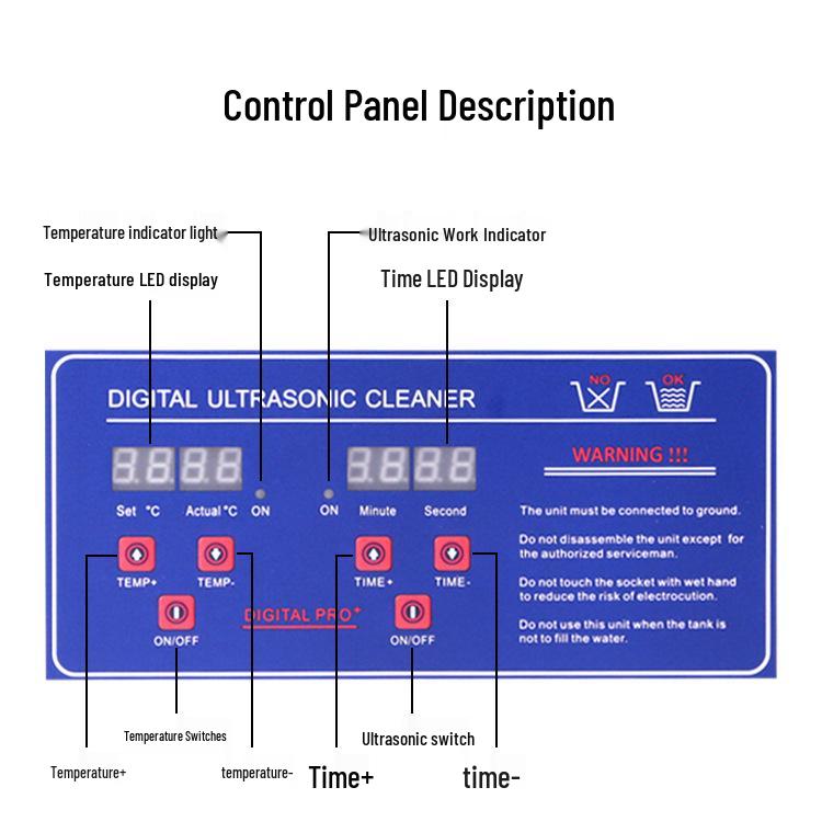 Ultrasonic Cleaner for Hardware, Circuit Boards, Reels, and Bicycle Chains