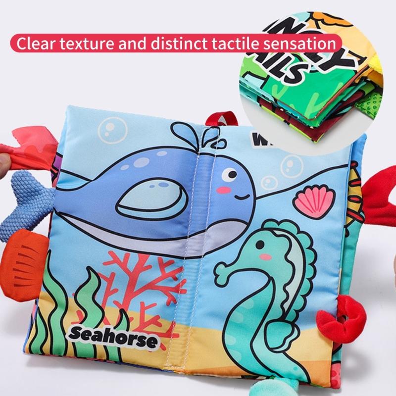 Soft Cloth Books for Toddlers Early Education Supplies Touch and Feel Books for Early Children Development