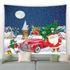 Cartoon Santa Claus Pattern Tapestry Home Bedroom Living Room Wall Decoration Christmas Theme Tapestry