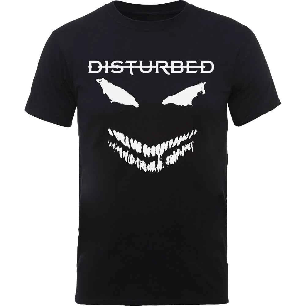 Rockoff Trade Men s Disturbed Scary Face Candle T-Shirt, Black, Small M