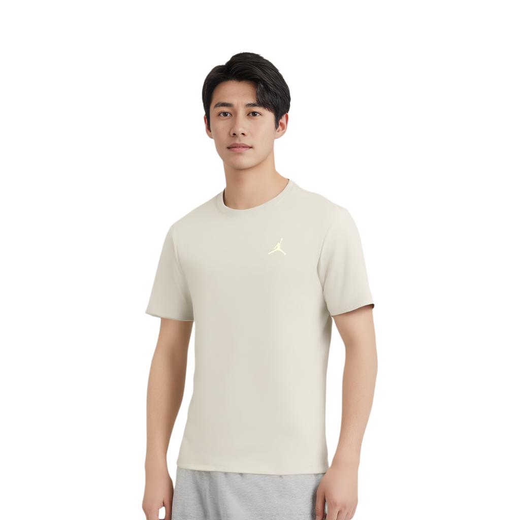 Air Jordan Dunk Silhouet Basketbal Sport Casual T-shirt met Korte Mouwen Heren Tops Beige AQ3735-334