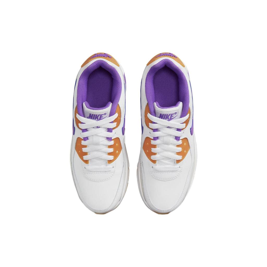 Nike Zapatillas para Niños Air Max 90 Leather GS Blanco Uva Acción Phantom Tono Citrón DV3607-103