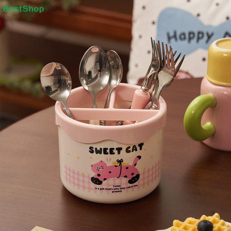 Cute Makeup Brush Storage Box, Large Capacity Divided Organizer, Desktop Cartoon Cosmetic Eyebrow Pencil Storage Box