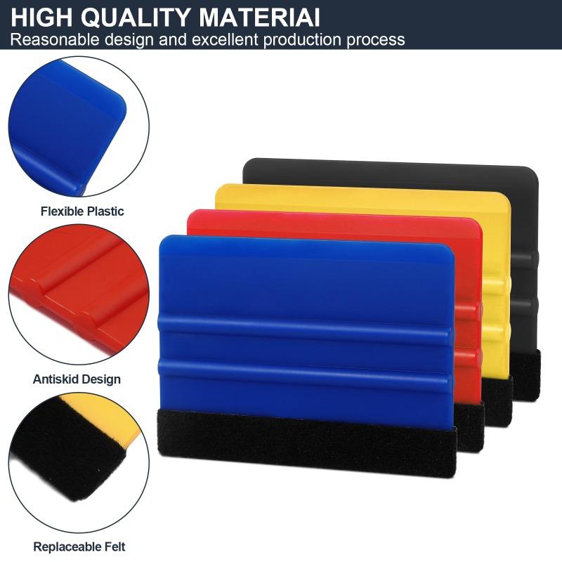 Car Wrap Tool Vinyl Scraper Cutter Film Kit Squeegee Set for Vehicle Window Tint Auto Accessories Wrapping Tools Vinyl Spatula