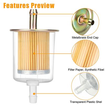 1Pcs Gasoline Filter Diesel Extra Large Fuel Filter Universal Rv Inline Fuel Line For Garden Tools Scooters Motorcycles Cars
