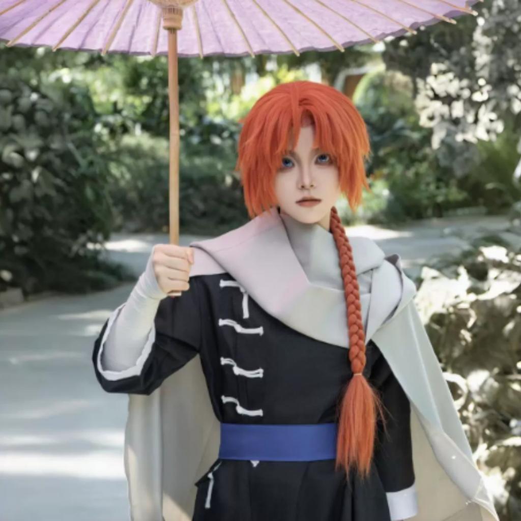 Anime Gintama Cosplay Kamui Cosplay Costumes Wig Kagura Bother Halloween Party Clothes Kamui Cosplay Outfit for Women Men