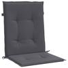 VidaXL Garden Chair Cushions Low Back Set of 2 Anthracite 47548
