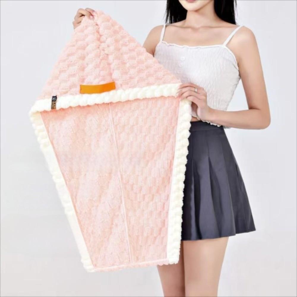 Reusable Extra Large Quick-Dry Hair Towel Thick Soft Super Absorbent Microfiber Turban with Wide Brim Anti Slip