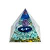 12 Zodiacs Orgone Crystal Pyramid,Amethysts Obsidians Healings Crystals Pyramid Constellations Pyramid for Money Health